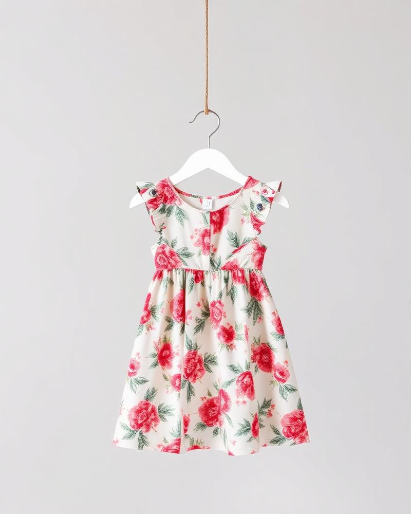 Girls floral summer dress